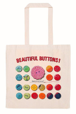 Beautiful Buttons Canvas bag - Sew Something Simple