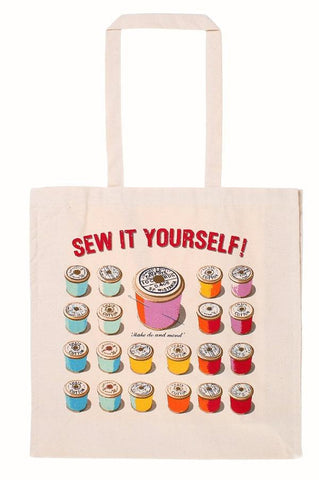 Cotton Reel Canvas bag - Sew Something Simple