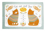 Cut and Sew Charlie Cat Tea Towel - Sew Something Simple