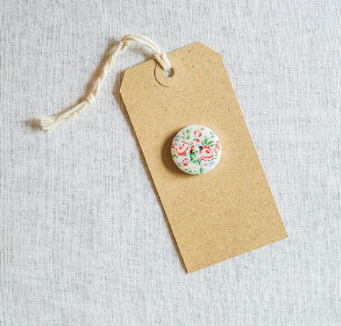 Floral print buttons – large - Sew Something Simple