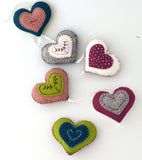 Vintage heart garland craft kit - Sew Something Simple