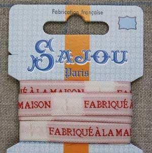 Sajou 'Fabrique a la Maison' ribbon - Sew Something Simple